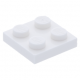 LEGO lapos elem 2x2, fehér (3022)